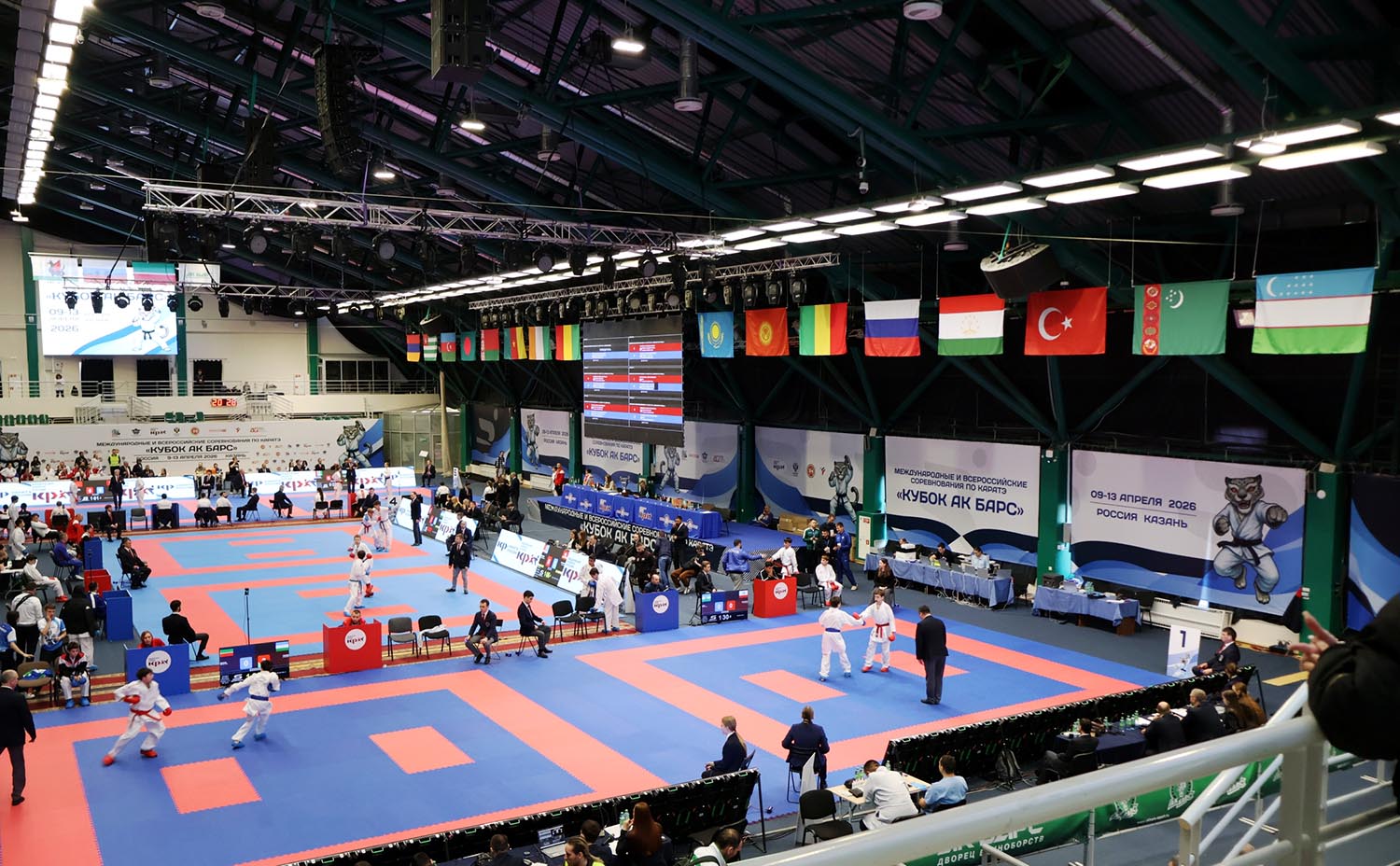 Поединки велись на шести татами одновременно. Фото: Дмитрий Сивков