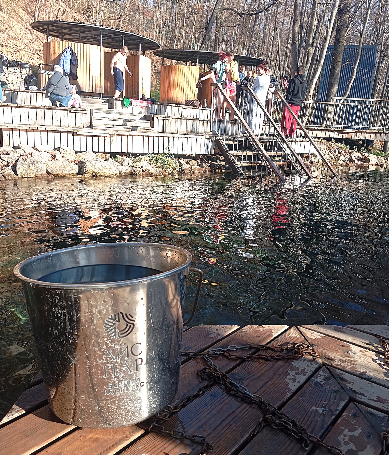 купания в Голубых озерах в Казани