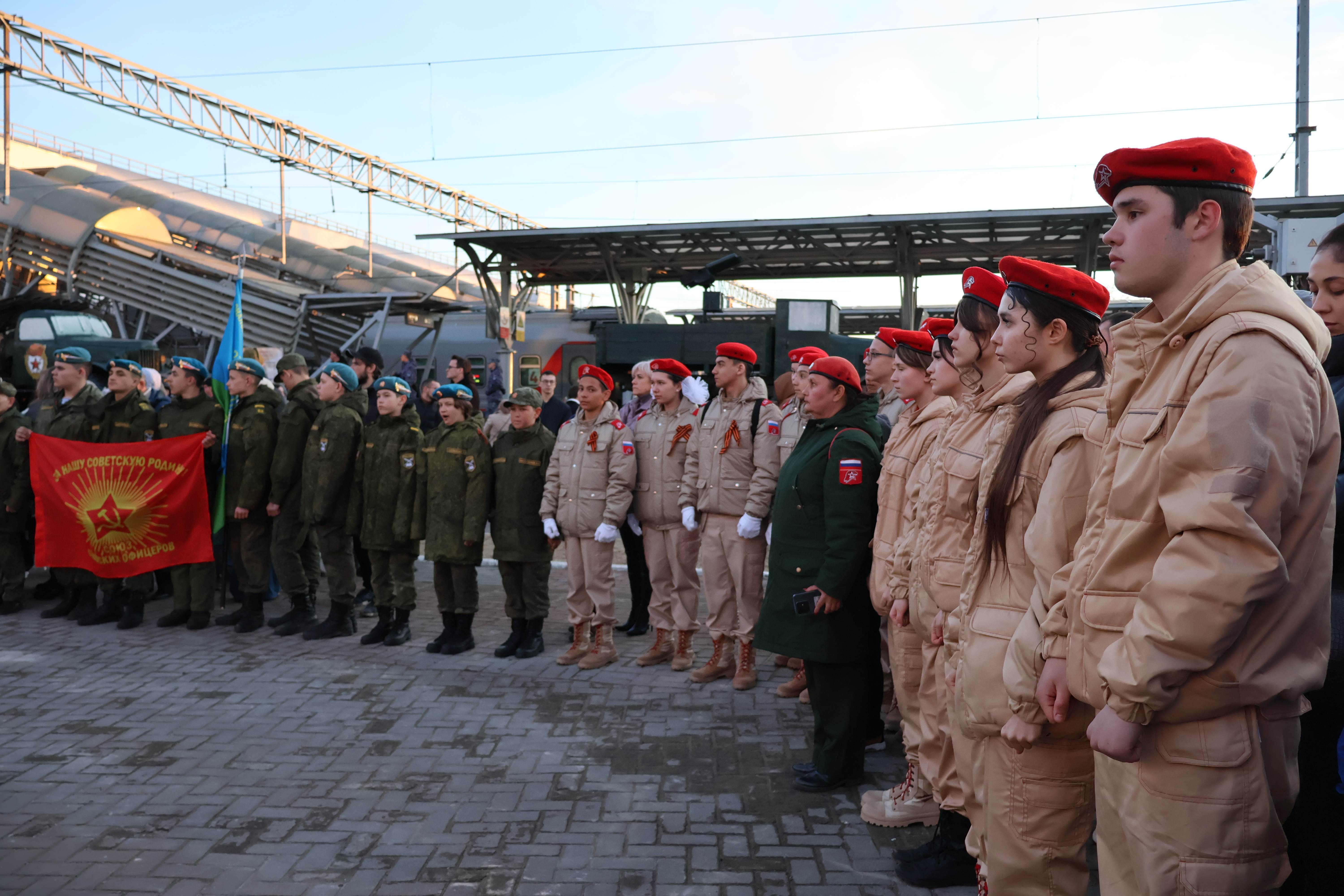 Торжественный митинг по случаю прибытия «Поезда Победы». Фото: Дмитрий Сивков