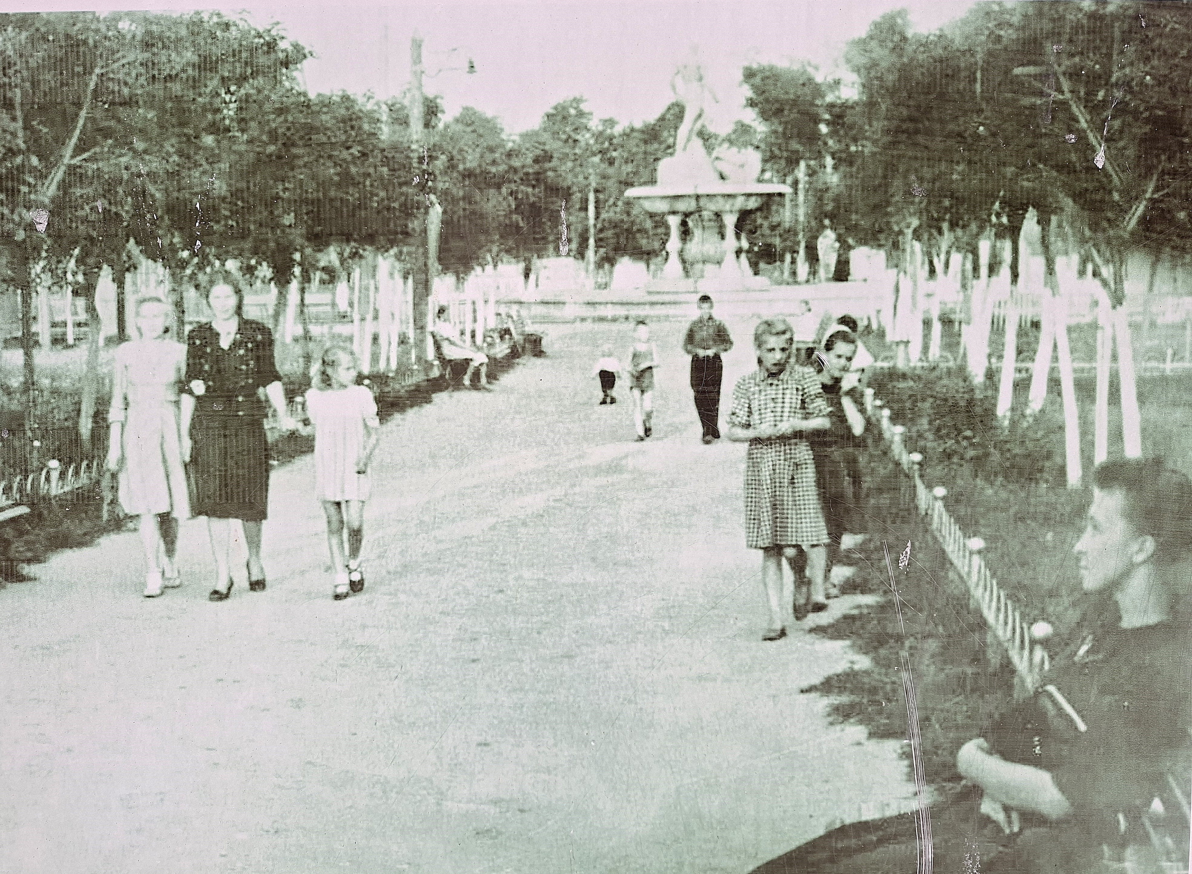архивное фото Сада рыбака в 1950-е годы
